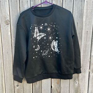 Shein sweatshirt, long sleeve pullover size medium butterflies